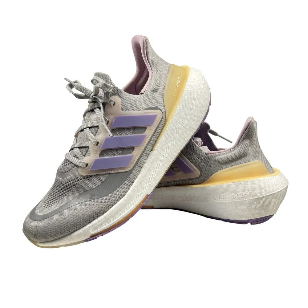 Adidas Ultraboost Light Women's Running Shoes Gray Purple Size 11‎ IE1762